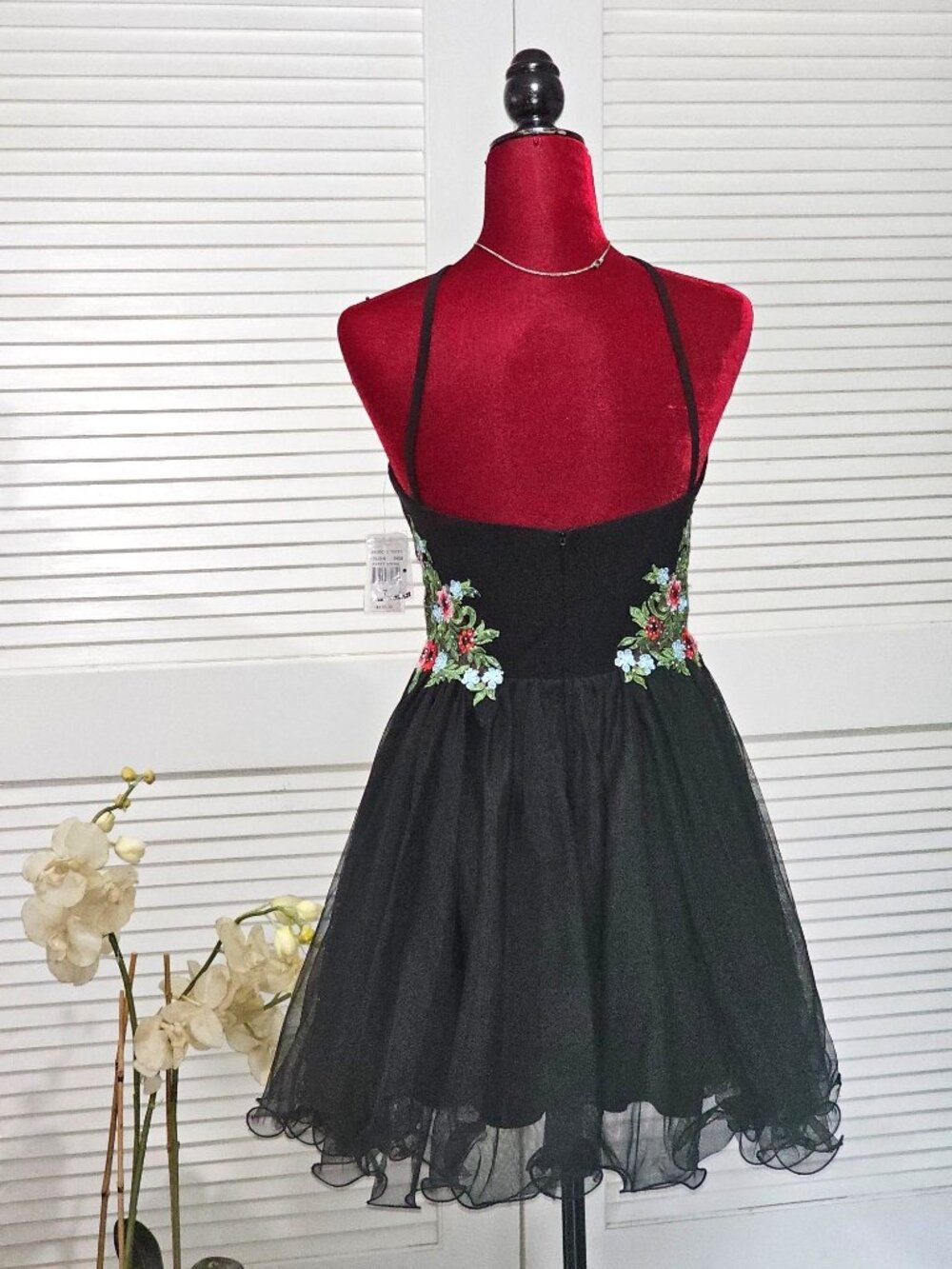 NWT Blondie Nites Stacy Sklar Dress 3 Embroidered Floral Fairycore Sz 7 169 - Picture 5 of 14